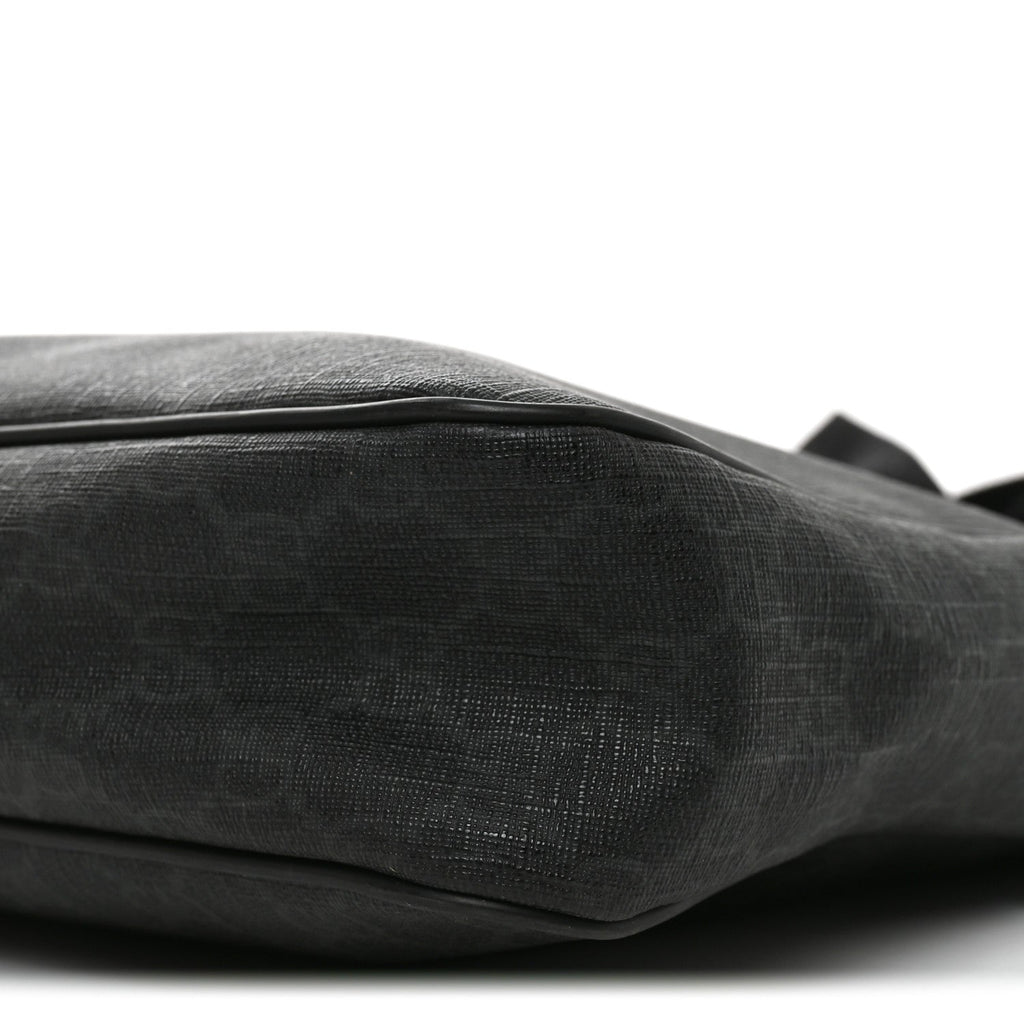 GG Supreme Monogram Messenger Bag Black Grey