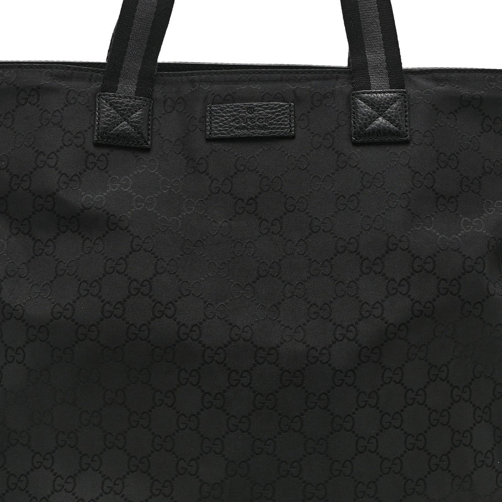 Nylon Monogram Vertical Tote Black