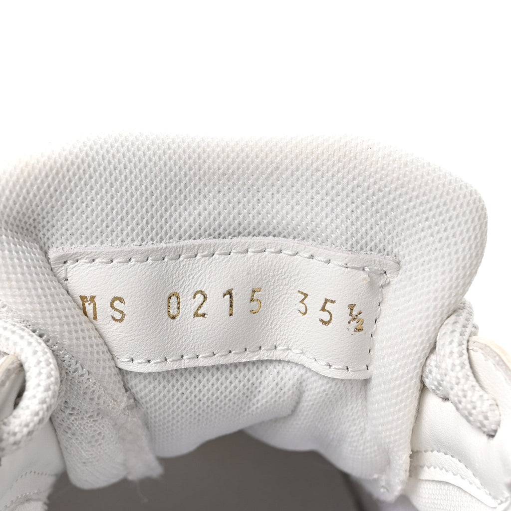 Mesh Monogram LV Olympia Sneakers 35.5 White