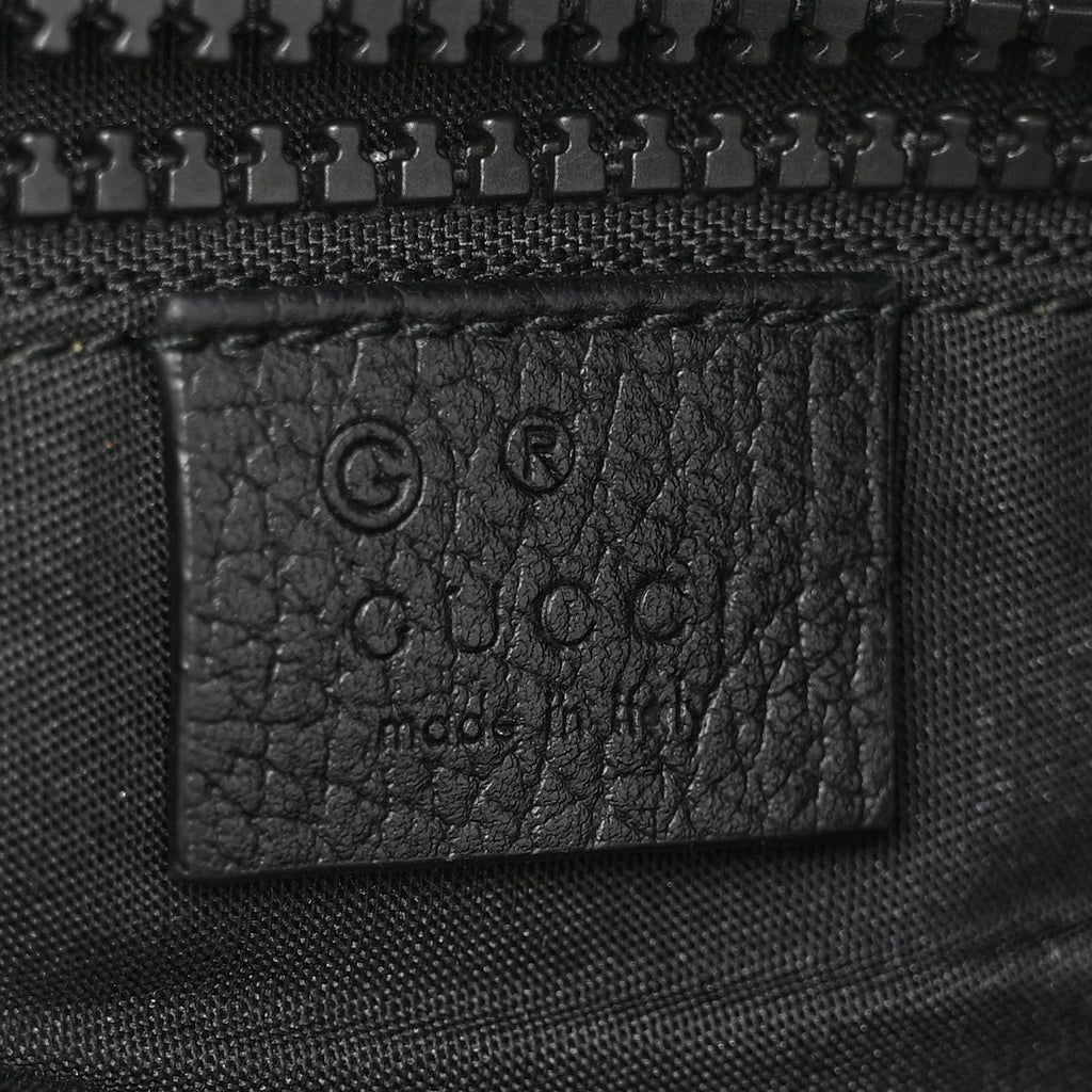 Nylon Monogram Medium Flat Messenger Bag Black