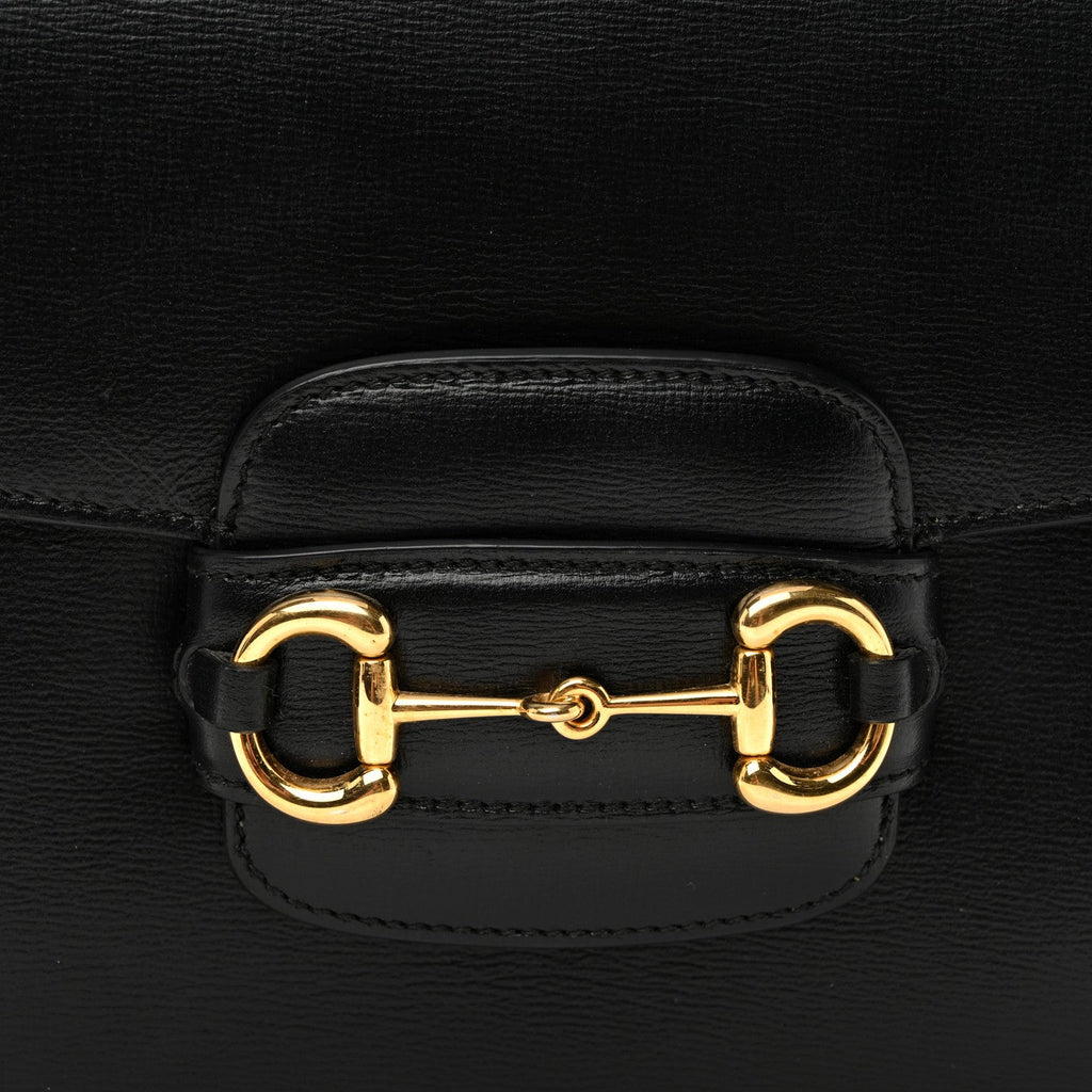 Azalea Calfskin Horsebit 1955 Shoulder Bag Black