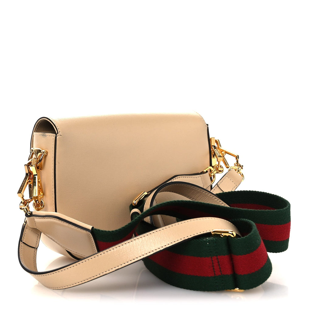 Azalea Calfskin Web Mini Horsebit 1955 Shoulder Bag Bubble Tea