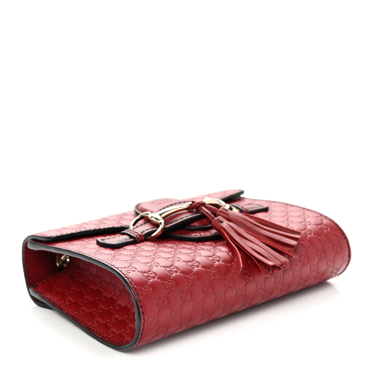 Soft Microguccissima Mini Emily Chain Shoulder Bag Rosso