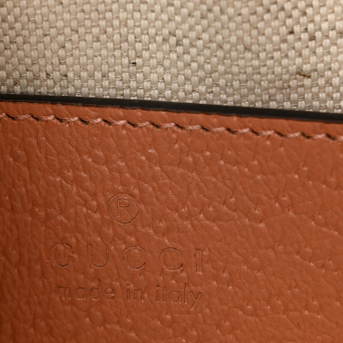 Monogram Textured Dollar Calfskin Mini Ophidia Shoulder Bag Cloche Rose Pink