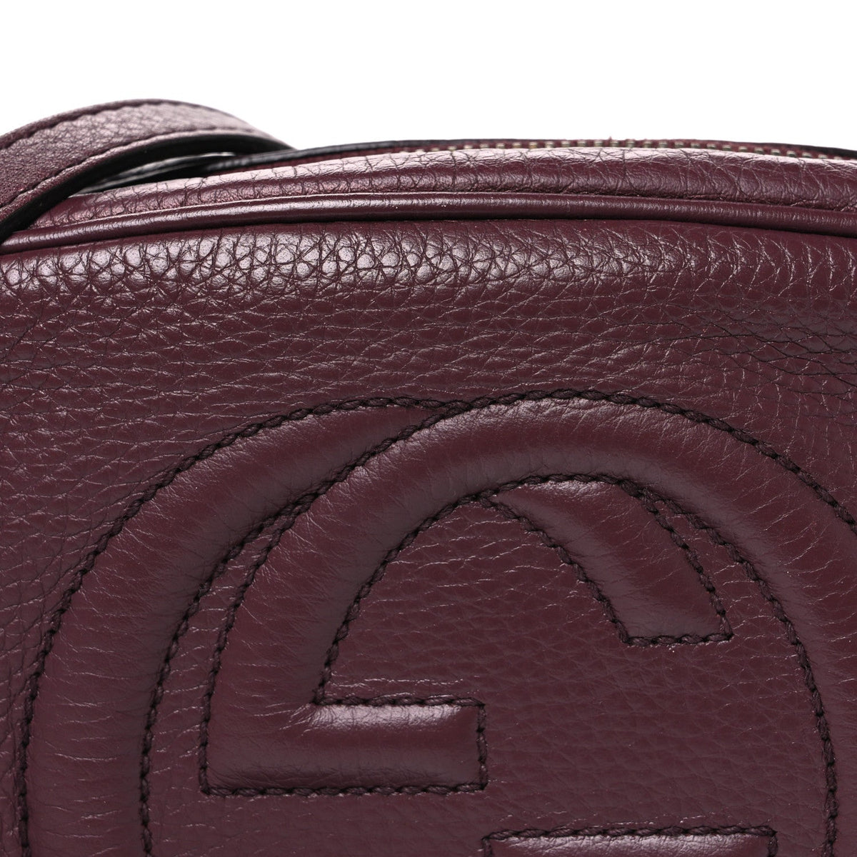 Pebbled Calfskin Small Soho Disco Bag Peonia Flower