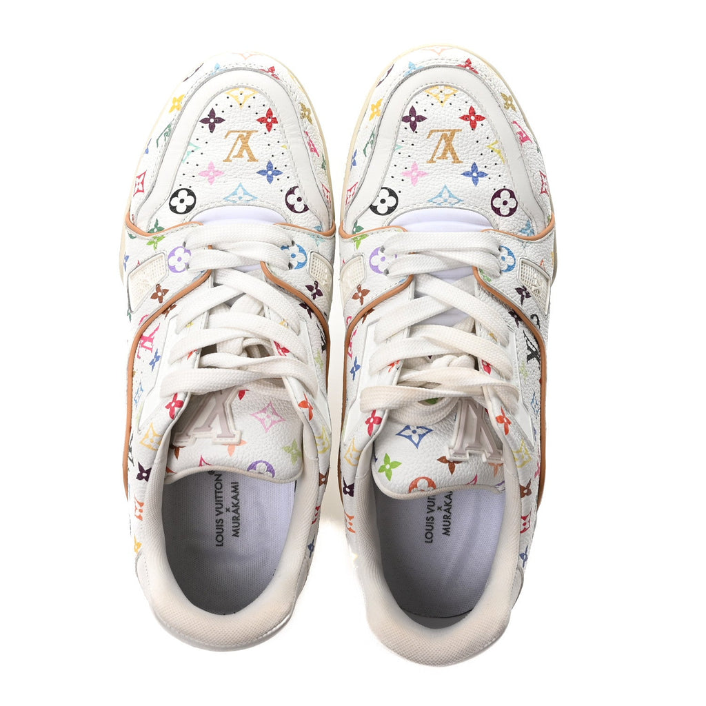 LV X TM Calfskin Monogram Multicolor Womens LV Trainer Sneakers 39 White