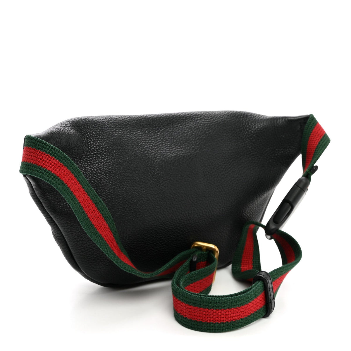 Grained Calfskin Small Logo Belt Bag Black