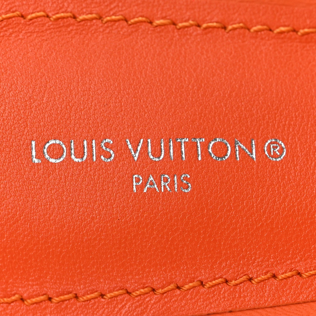 Lambskin Embossed Monogram Revival Flat Mules 39 Orange