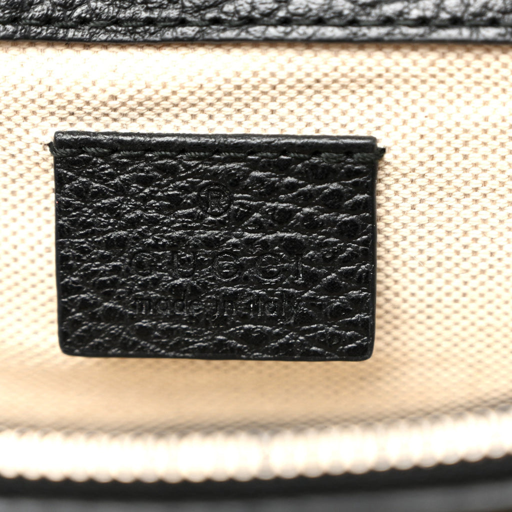 Pebbled Calfskin Small Dionysus Shoulder Bag Black