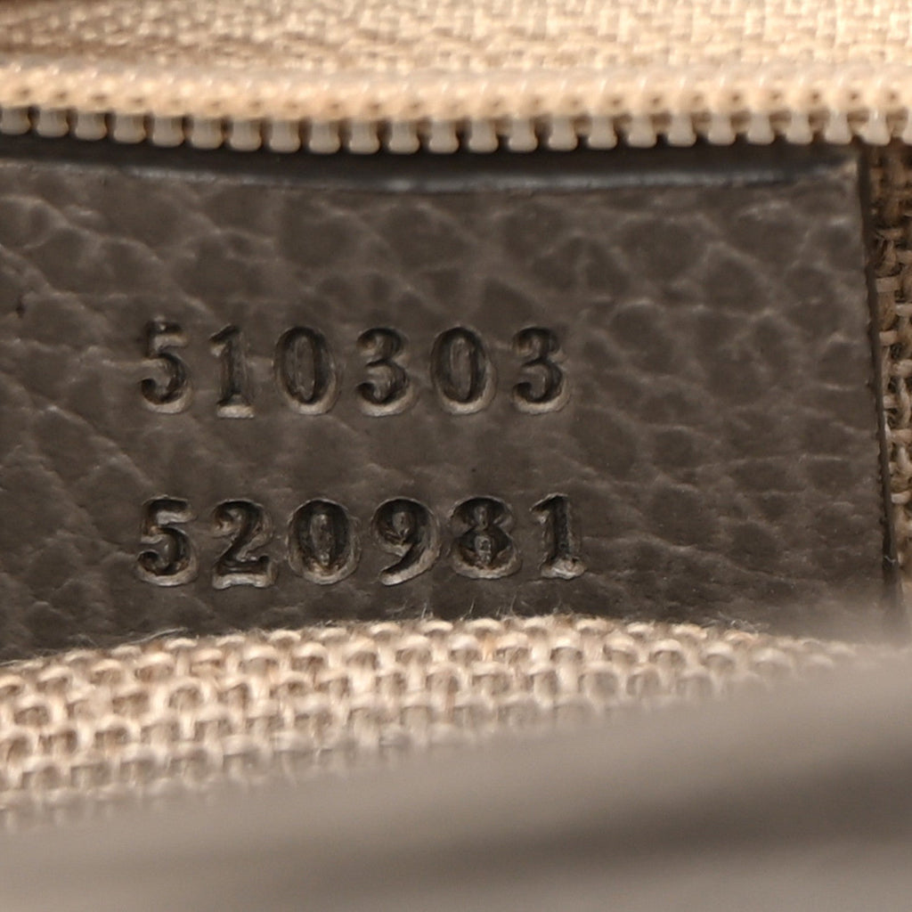 Dollar Calfskin Interlocking G Shoulder Bag Loess