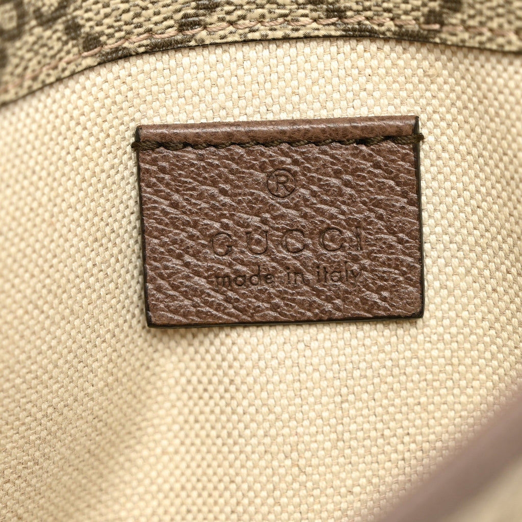GG Supreme Monogram Neo Vintage Web Belt Bag Brown