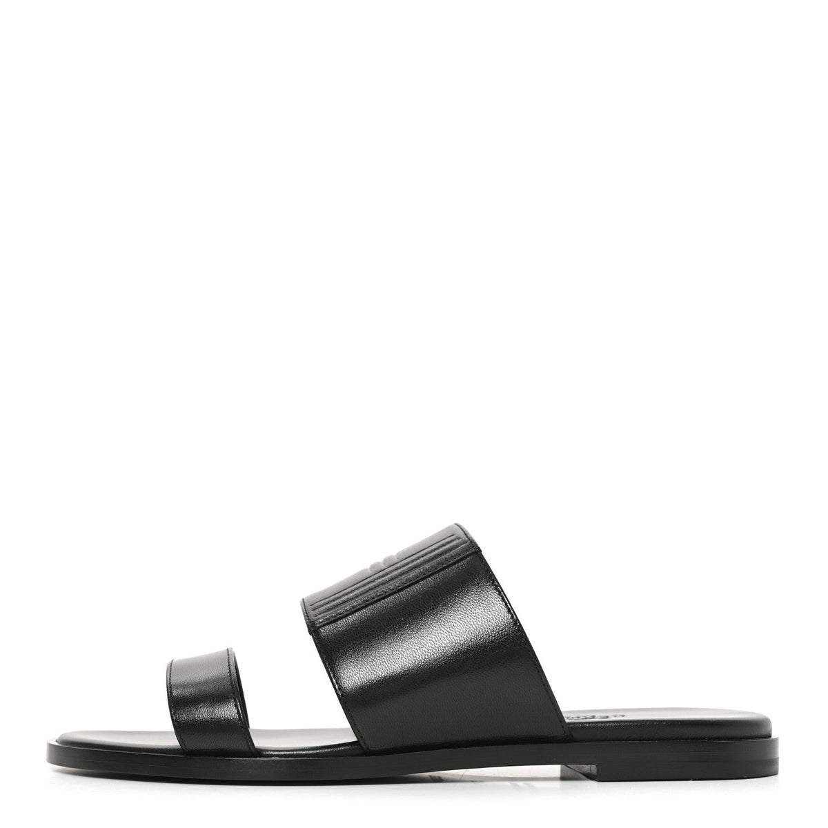 Calfskin Mona Sandals 36.5 Black