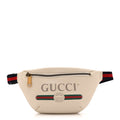 Grained Calfskin Small Logo Belt Bag White