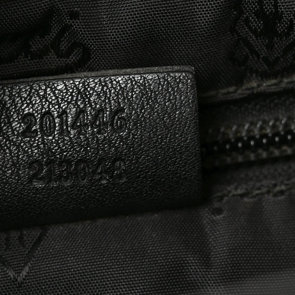 Guccissima Medium Flat Messenger Bag Black