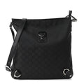 Nylon Monogram Abbey Messenger Bag Black