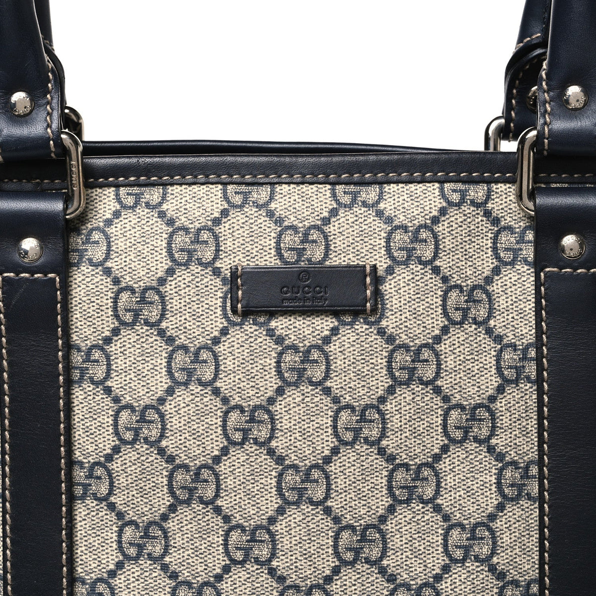 GG Plus Monogram Joy Vertical Tote Navy
