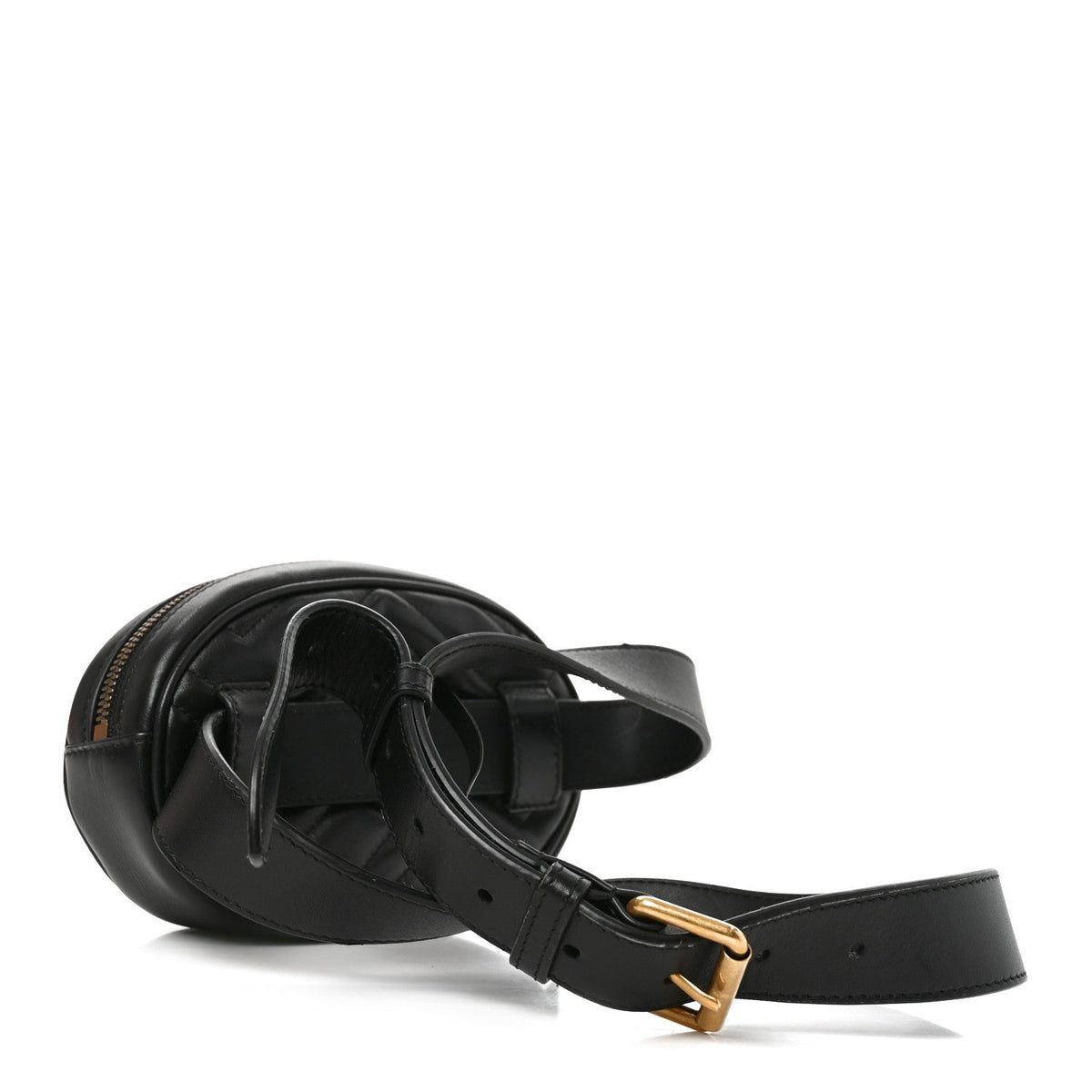 Calfskin Matelasse GG Marmont Belt Bag 95 38 Black
