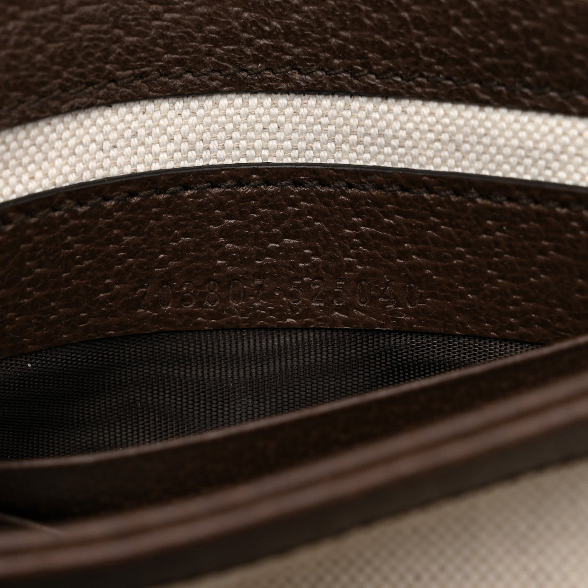 GG Supreme Monogram Textured Dollar Calfskin Blondie Belt Bag 75 30 Beige Ebony New Acero