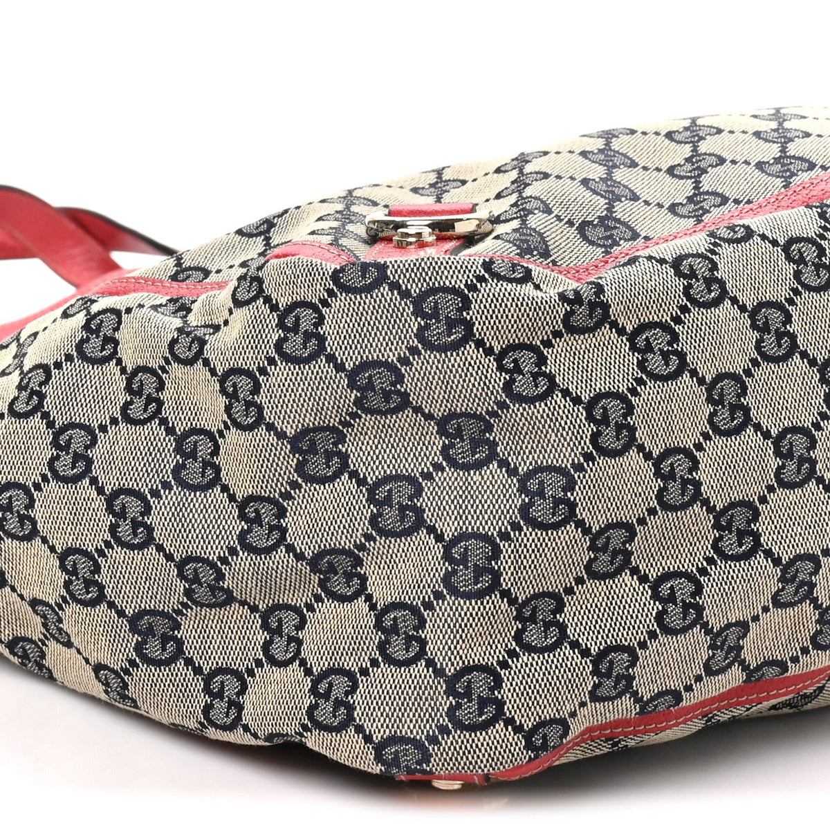 Monogram Abbey Tote Navy Red