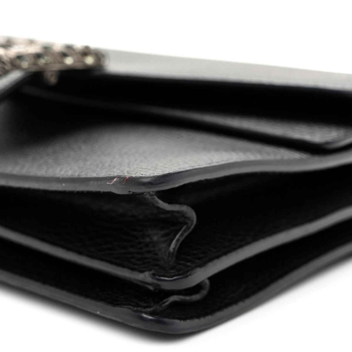 Pebbled Calfskin Small Dionysus Shoulder Bag Black