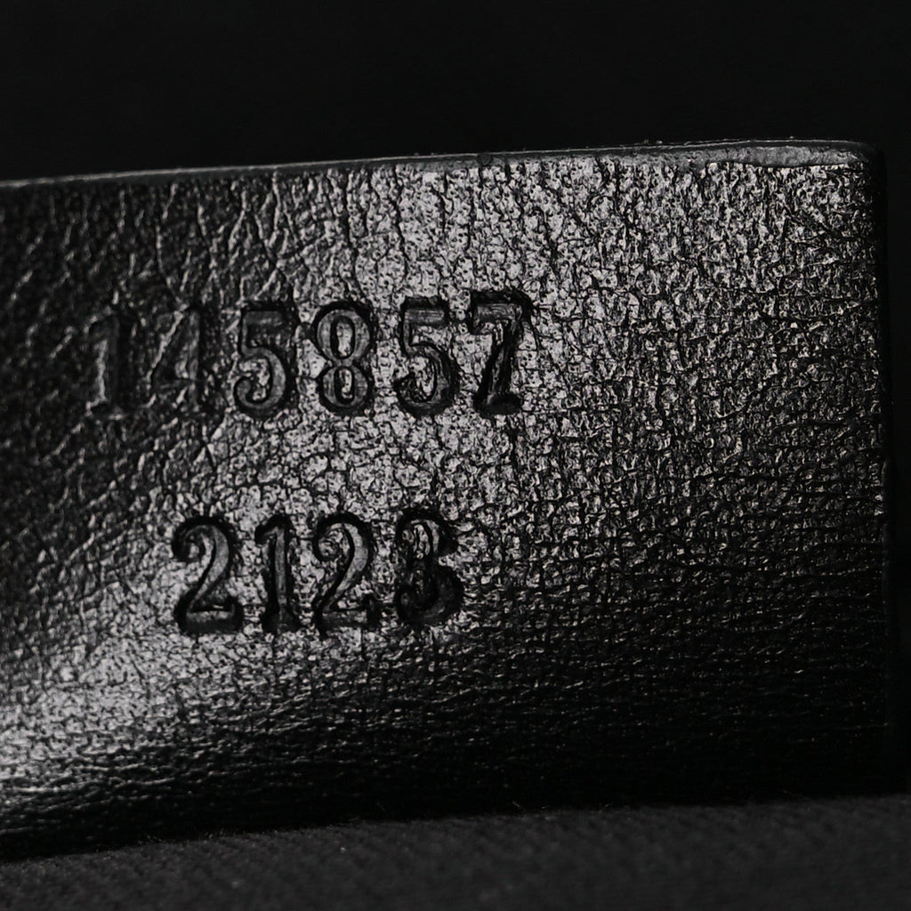 Monogram Calfskin Perforated Medium Flat Messenger Bag Black