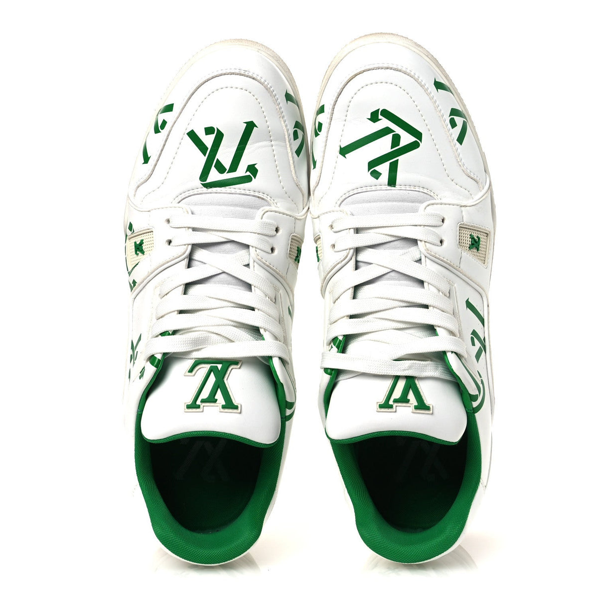 Mens LV Trainer Sneakers 10.5 Green