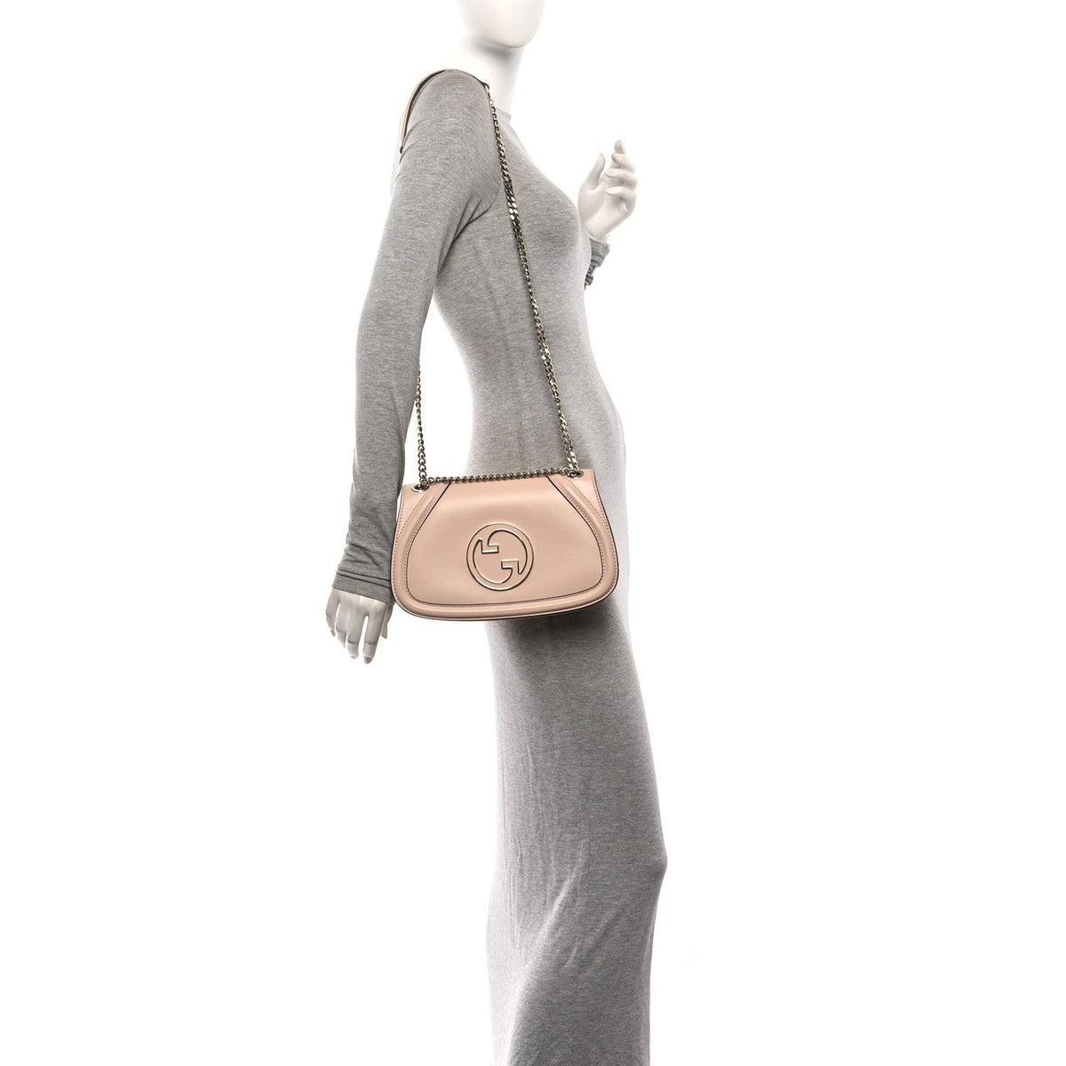 Calfskin Blondie Medium Shoulder Bag Pink