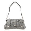 Nappa Vertical Matelasse Small Maxi Horsebit Chain Shoulder Bag Gray
