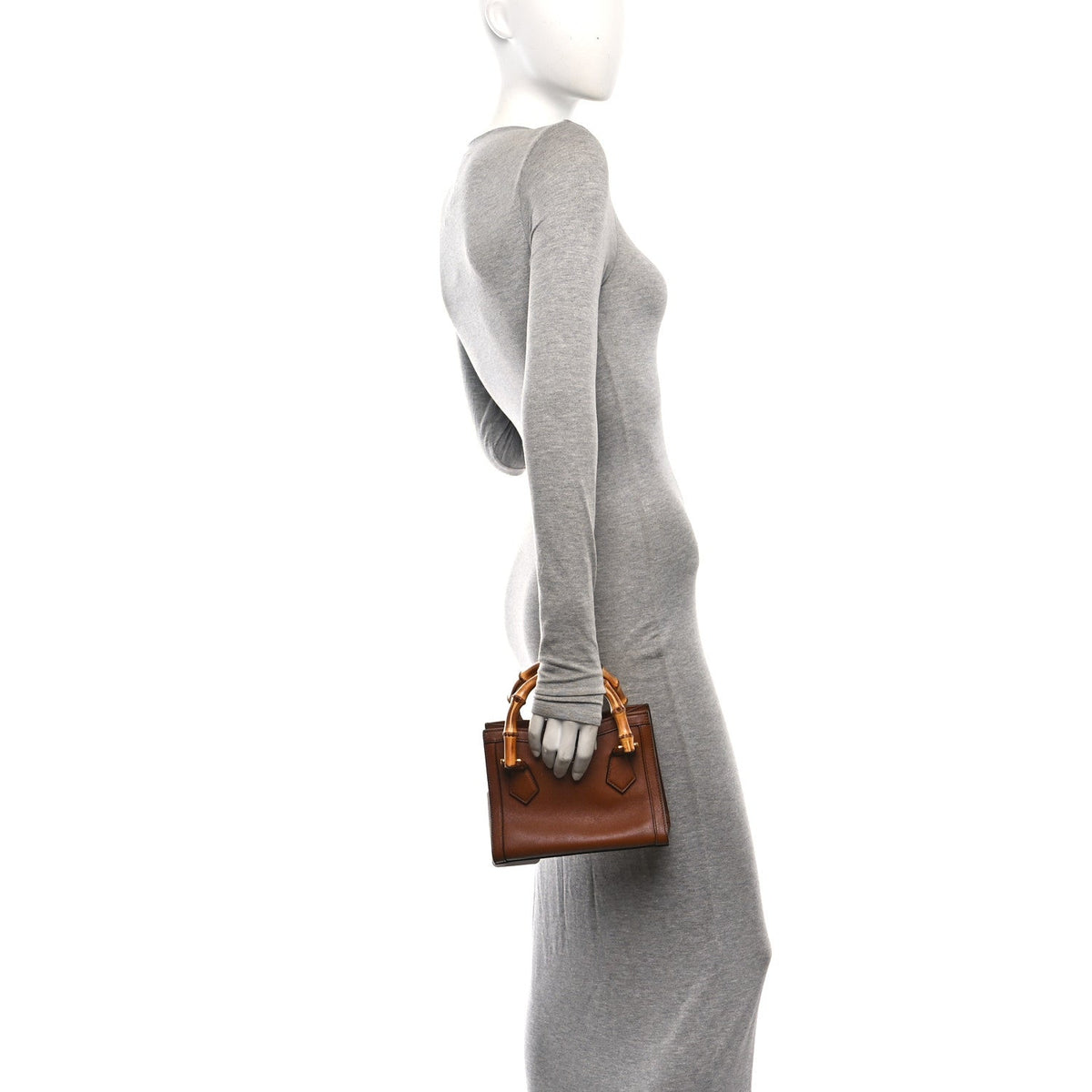 Wonka Grain Calfskin Mini Diana Tote Bag Cuir