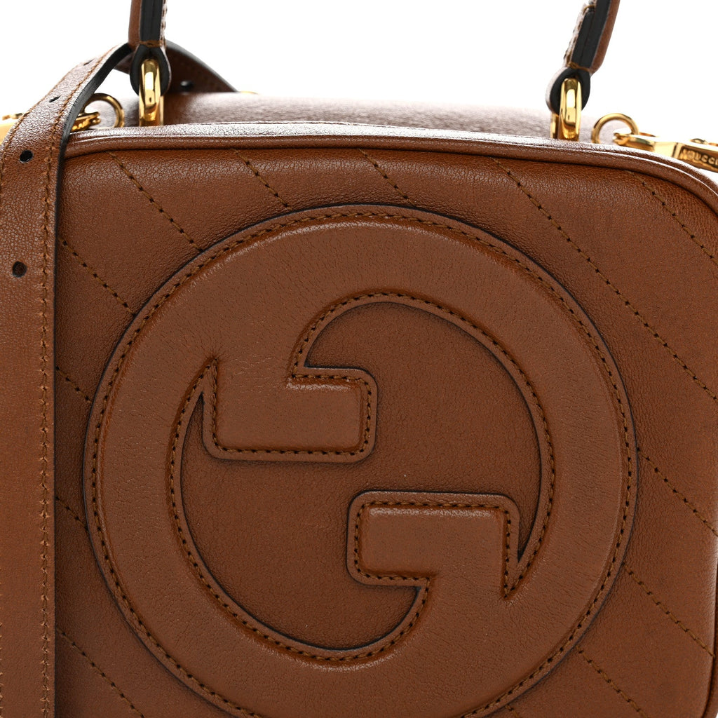 Sakai Be Green Calfskin Diagonal Stitched Blondie Top Handle Bag Cuir