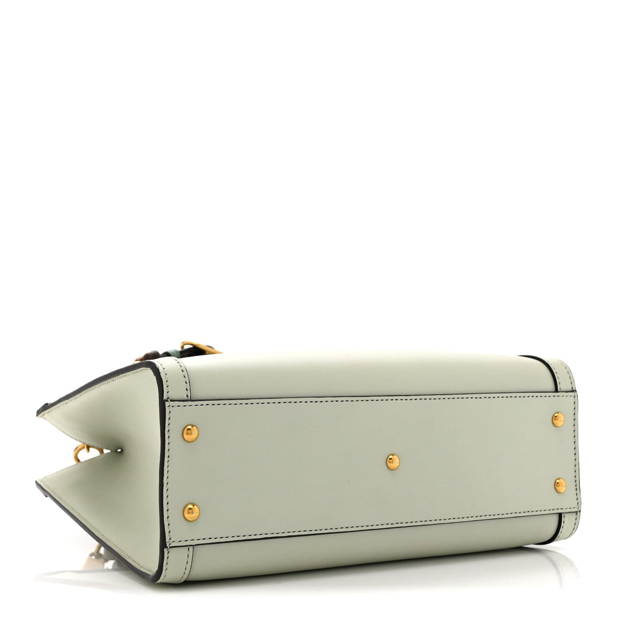 Charisma Calfskin Gucci Embossed Web Diana Tote Bag Salvy Green