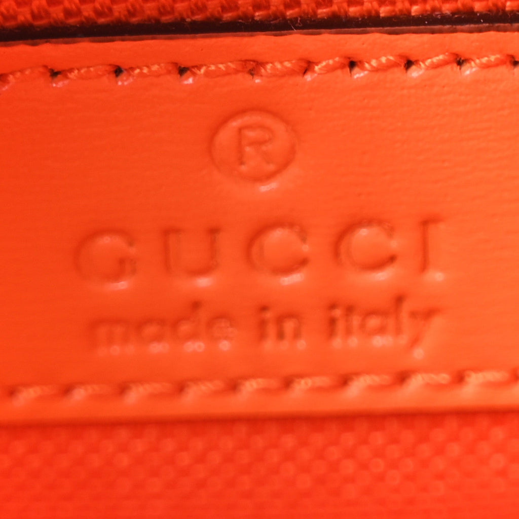 Calfskin Monogram Mini Moon Side Shoulder Bag Orange