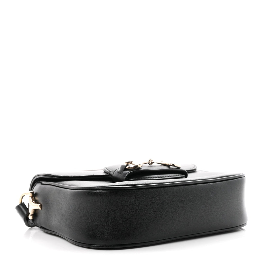 Arabella Calfskin Horsebit 1955 Shoulder Bag Black