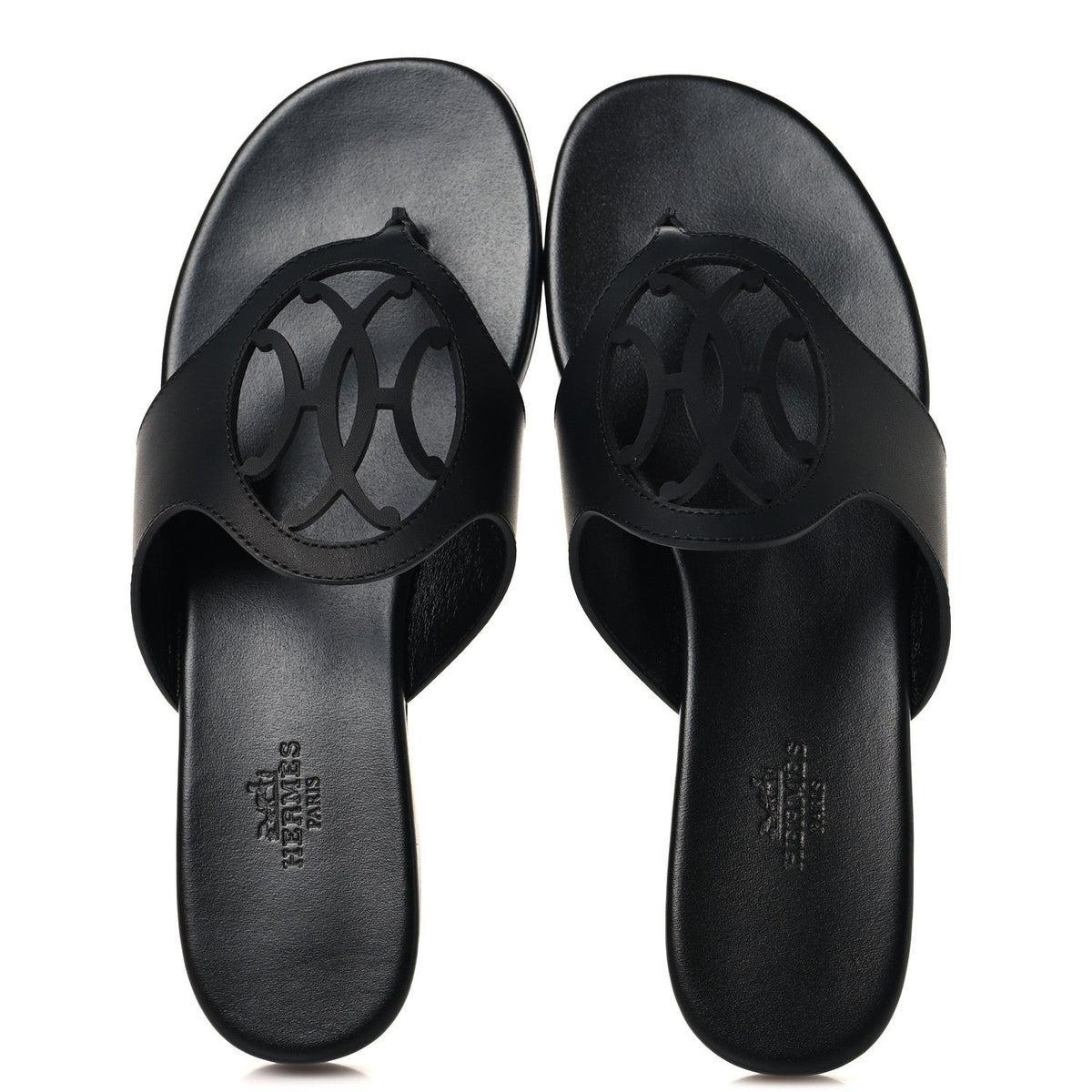 Calfskin Womens Mage Sandals 38 Black