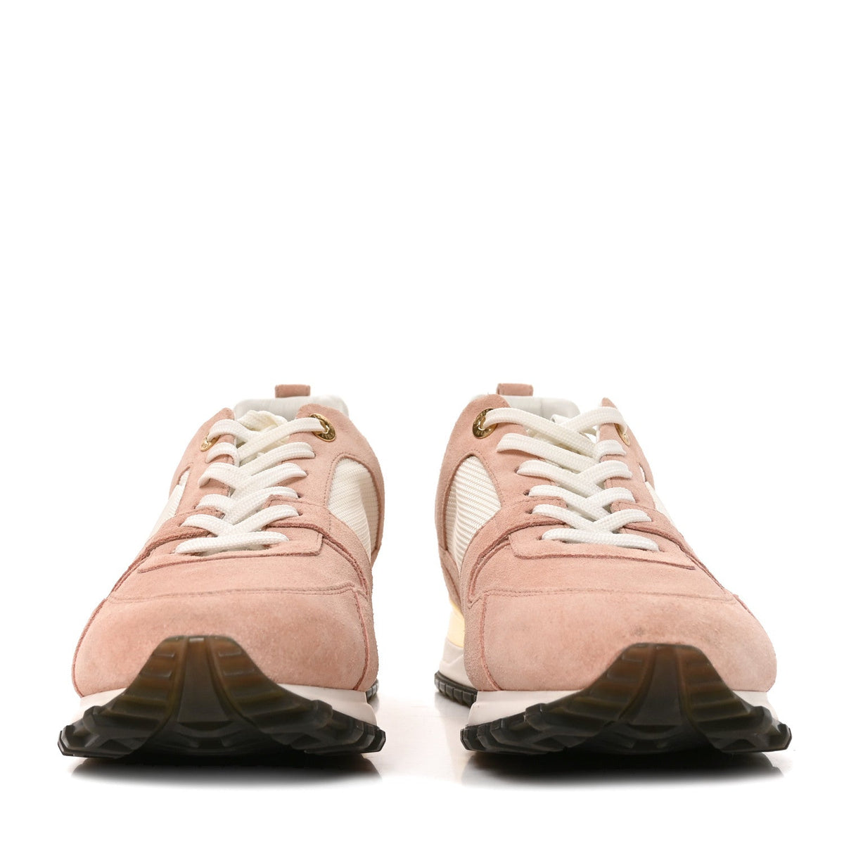 Suede Calfskin Run Away Sneakers 38 Pink