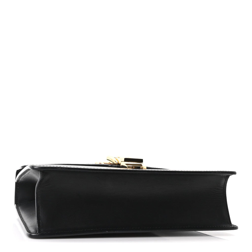 Calfskin Small Sylvie Shoulder Bag Black