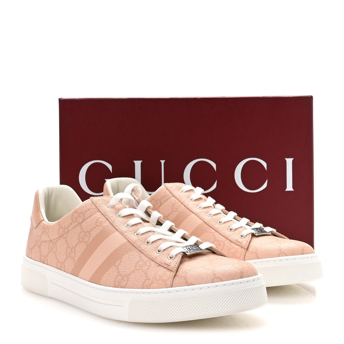 GG Supreme Tonal Web Womens New Ace Sneakers 41 Pink