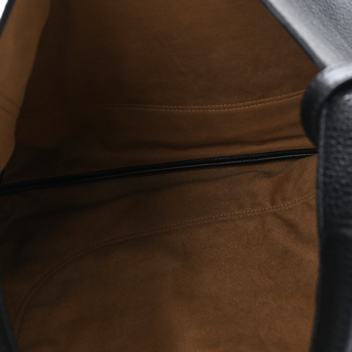 Grained Calfskin Softbit Maxi Shoulder Bag Black