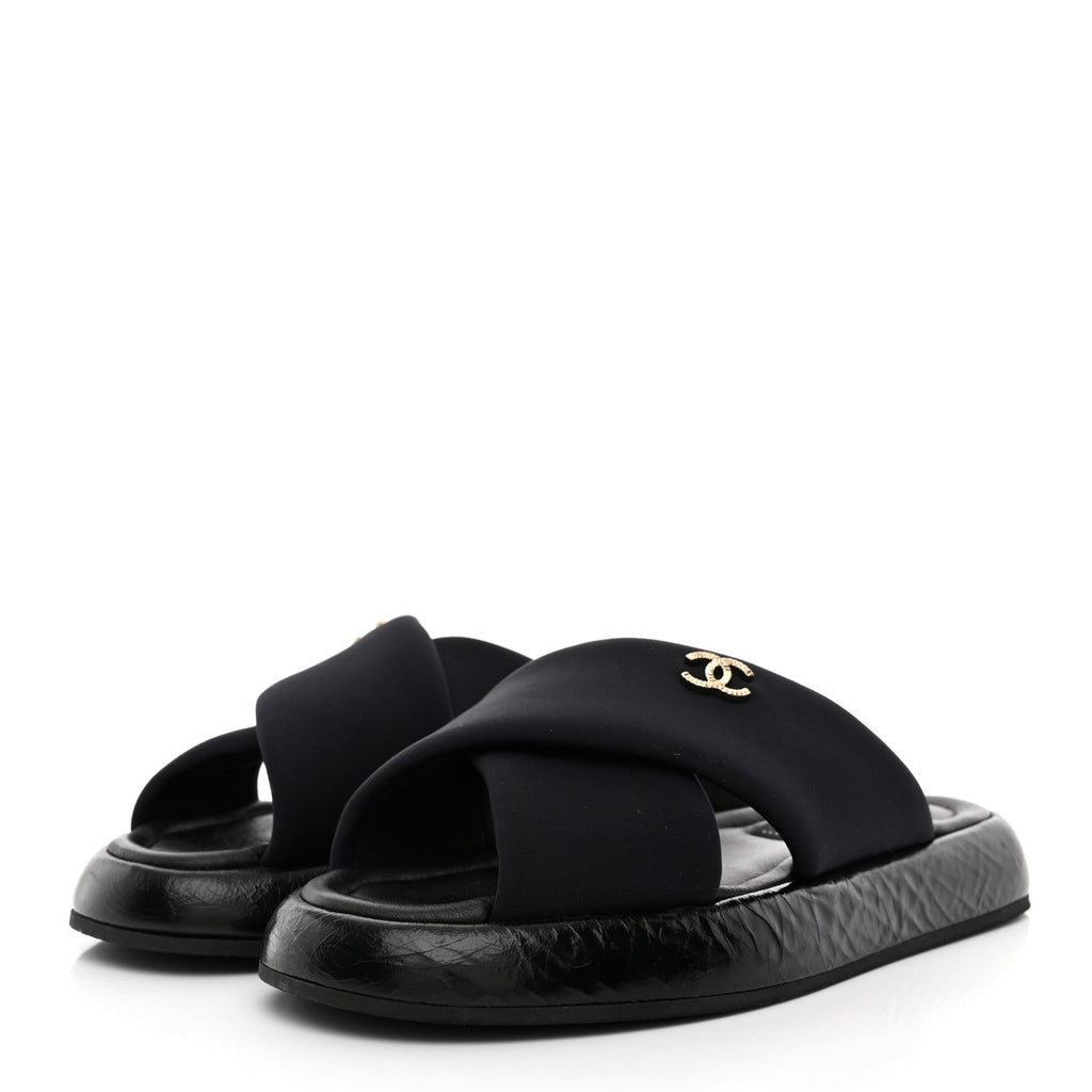 Fabric CC Mules Sandals 36 Black
