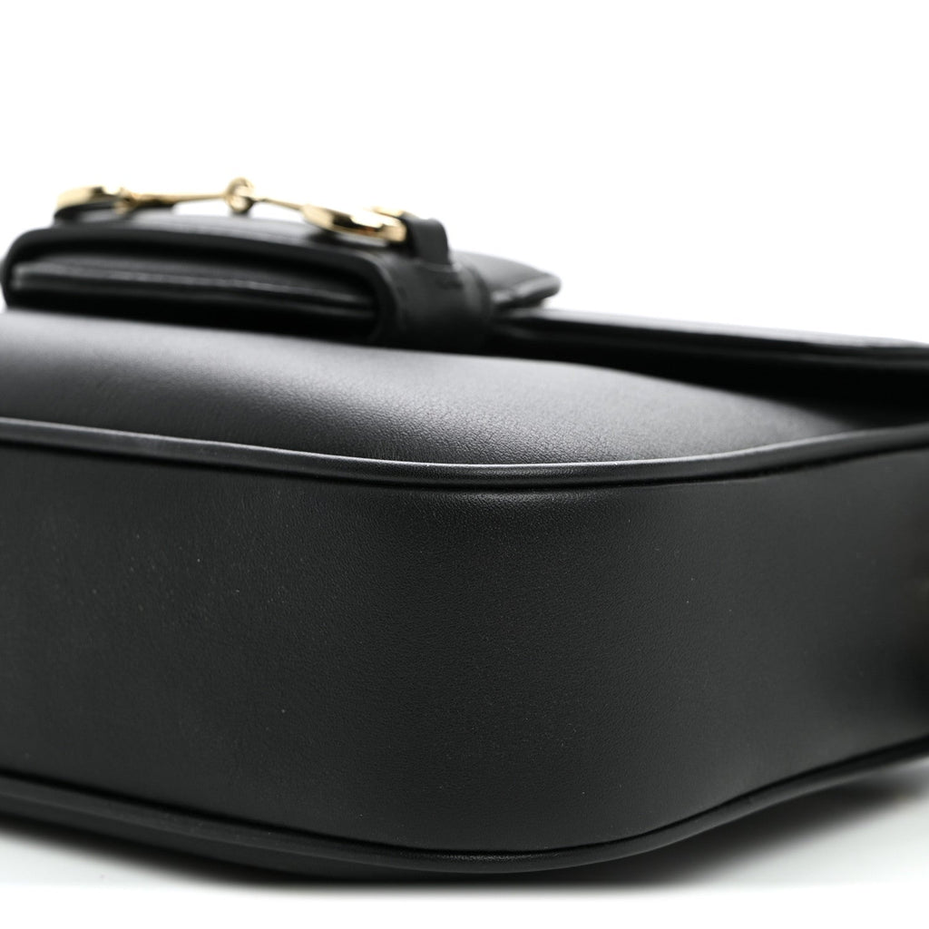 Arabella Calfskin Horsebit 1955 Shoulder Bag Black