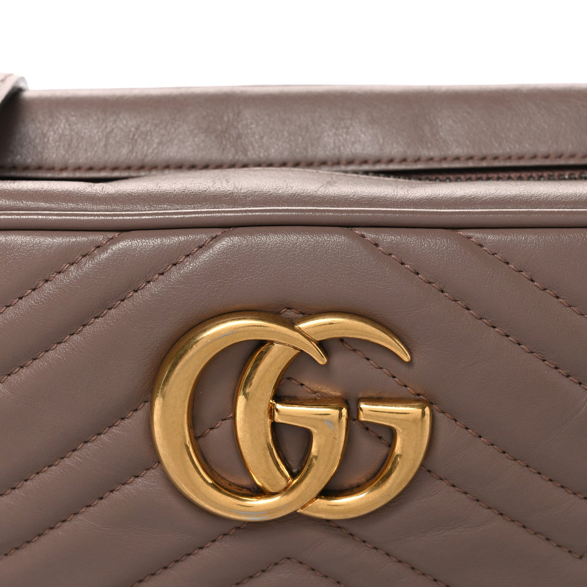 Calfskin Matelasse Small GG Marmont Chain Shoulder Bag Porcelain Rose