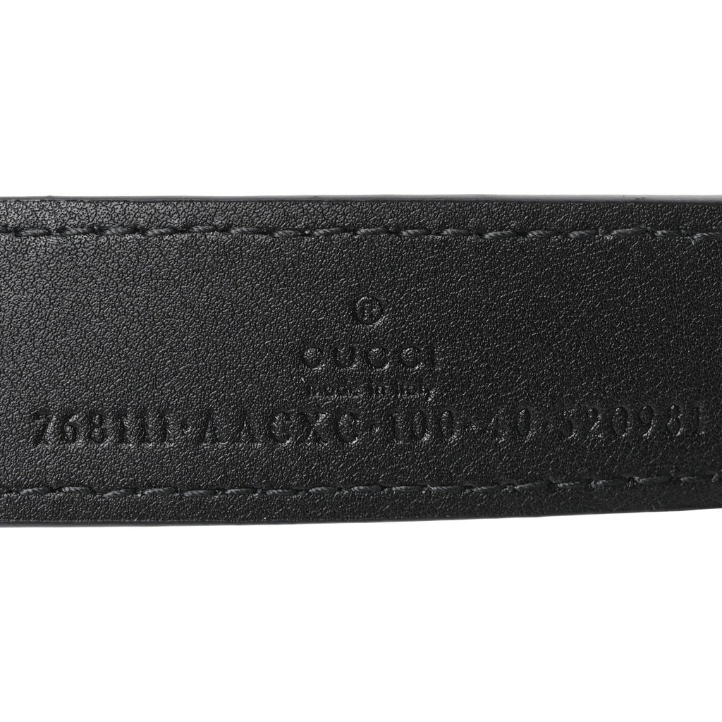 Grained Calfskin GG Supreme Logo Belt Bag 100 40 Black