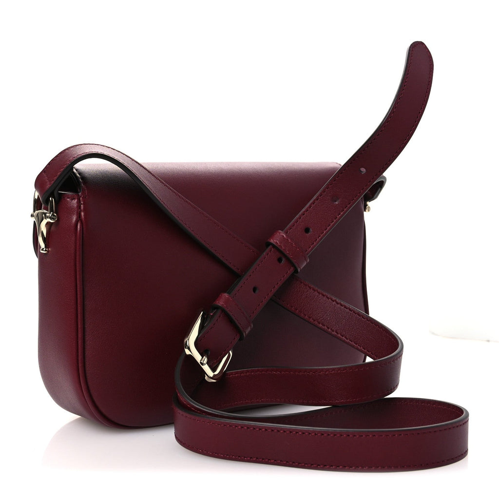 Arabella Calfskin Horsebit 1955 Shoulder Bag Rosso Ancora