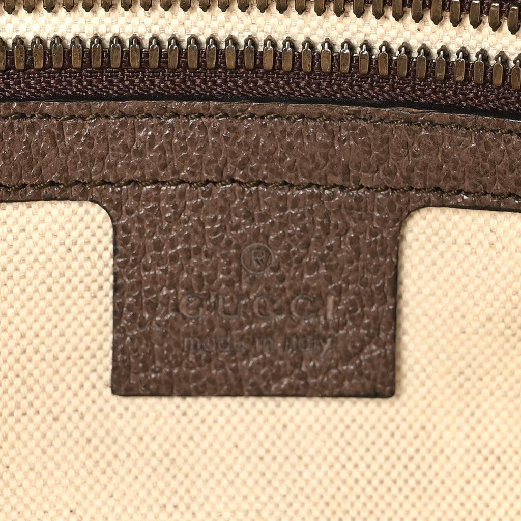 Soft GG Supreme Monogram Medium Ophidia Belt Bag Dark Brown