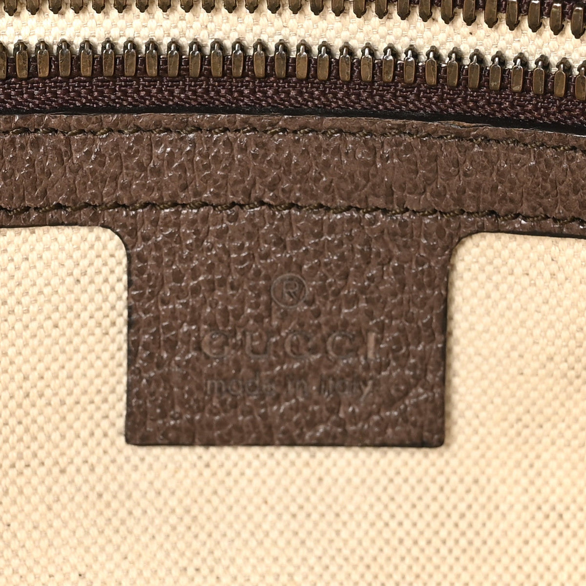 Soft GG Supreme Monogram Medium Ophidia Belt Bag Dark Brown