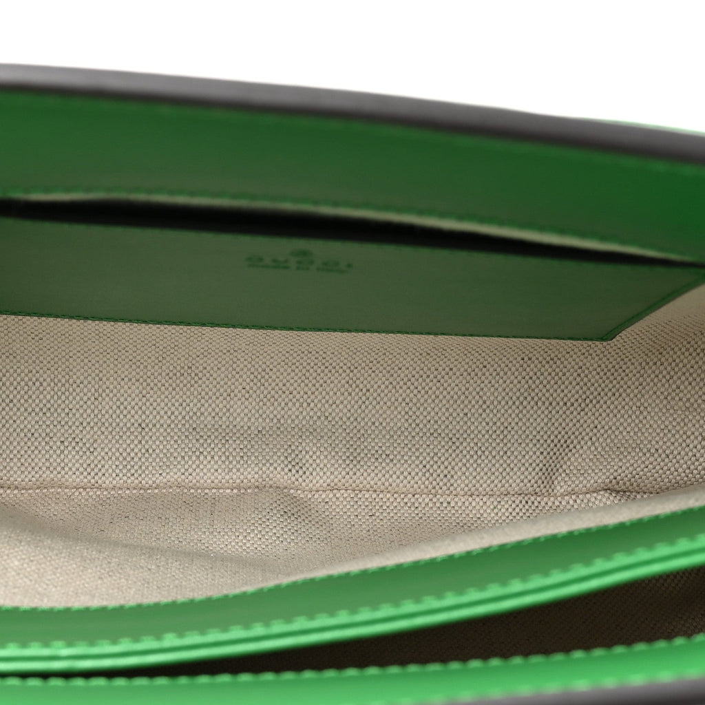 Calfskin GG Matelasse Large Slim Chain Shoulder Bag Spring Green Natural