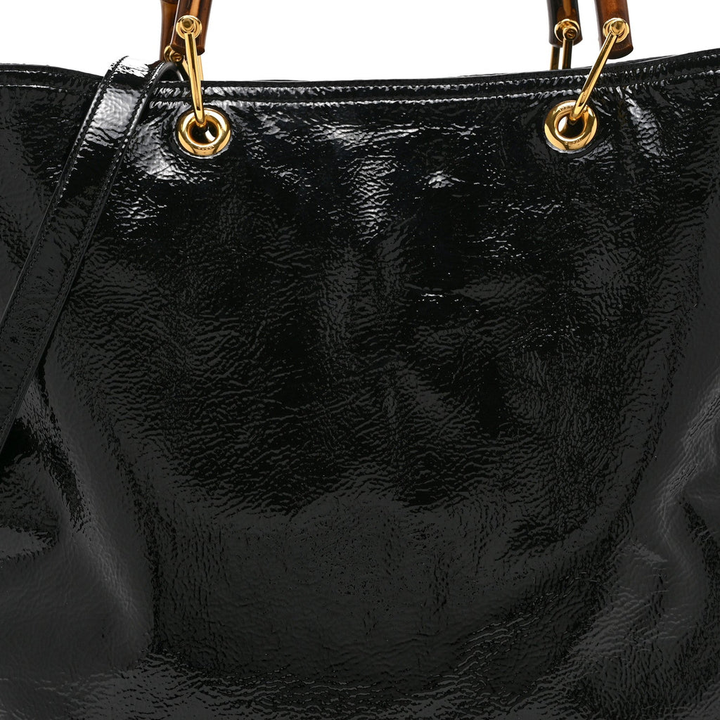 GG Monogram Bamboo Reversible Tote Black