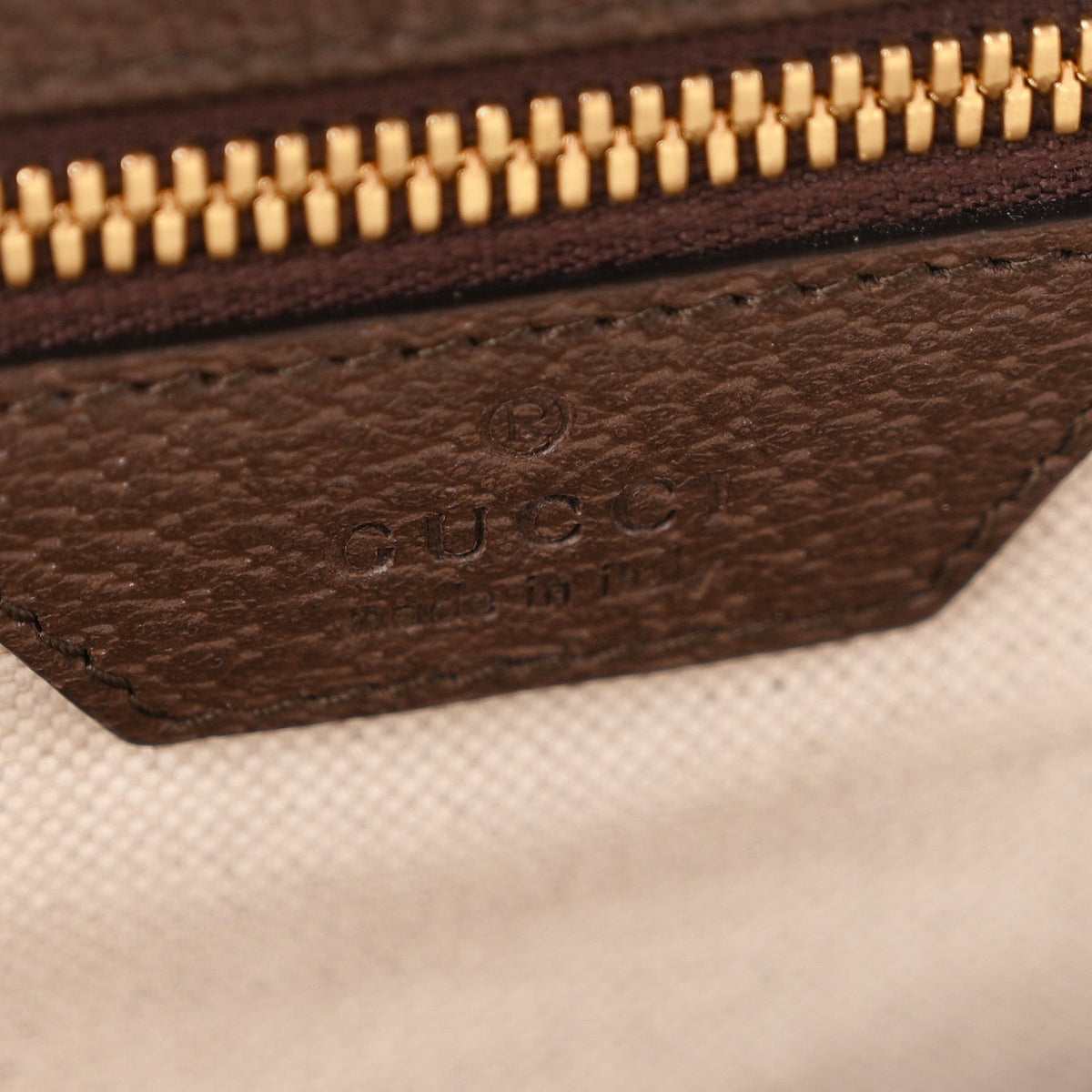 Monogram Jumbo GG Textured Dollar Calfskin Web Tote Bag Camel Ebony New Acero