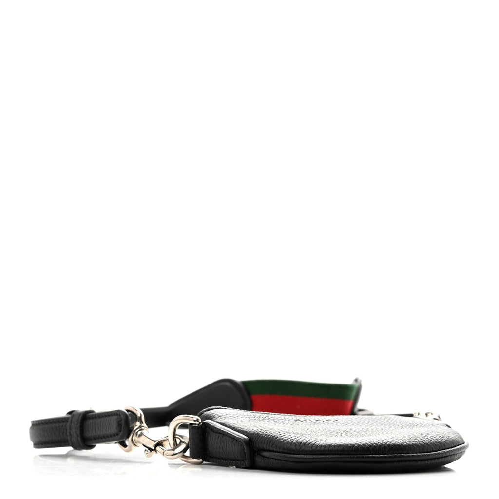 Pebbled Calfskin Mini B Shoudler Bag Black