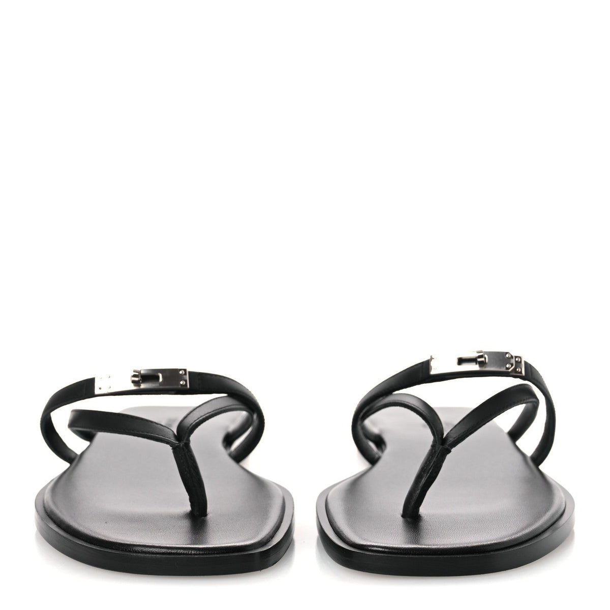 Calfskin Miss Sandals 37.5 Black